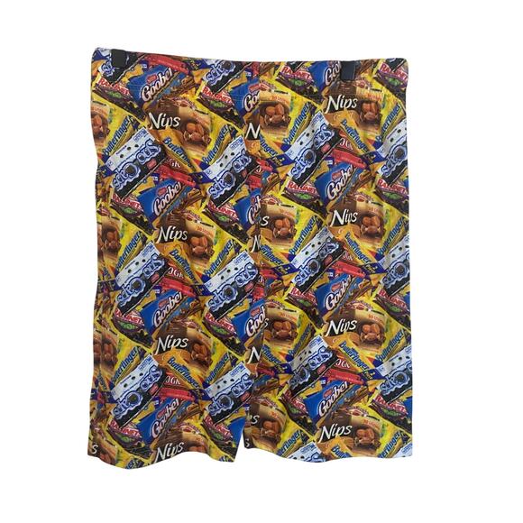 Fun Down Under Mens NESTLE Movie Candy Boxes Lounge Shorts Sz S Novelty Print - Picture 6 of 6
